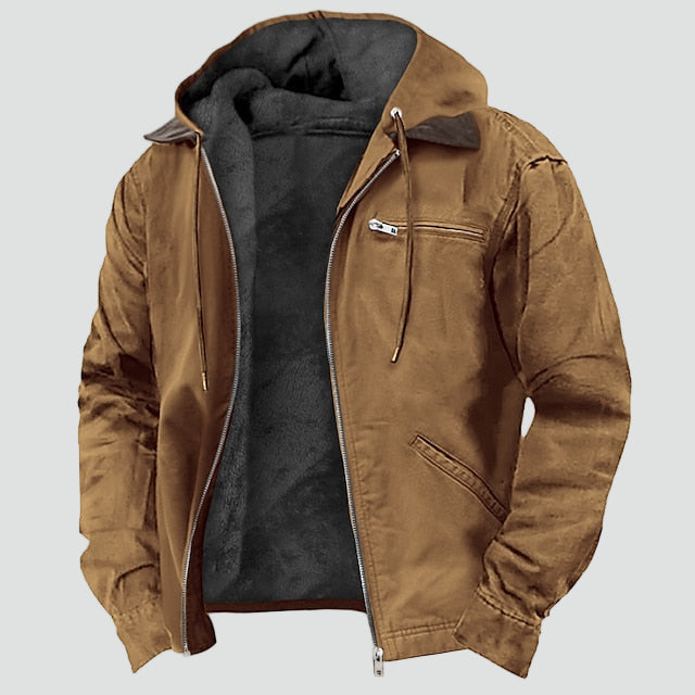 Graham | Rugged Hooded Fleece Utility Jacket