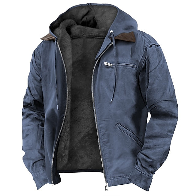 Graham | Rugged Hooded Fleece Utility Jacket