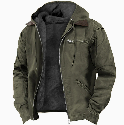 Graham | Rugged Hooded Fleece Utility Jacket