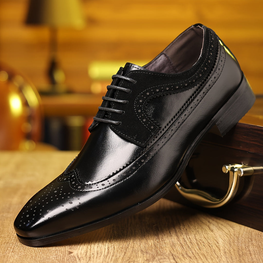 Nathan | Men’s Brogue Lace-Up Dress Shoes