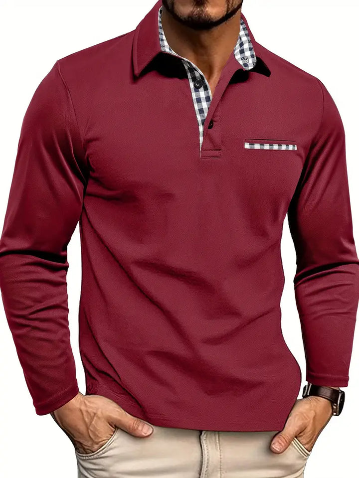 Dylan | Men’s Long Sleeve Casual Polo Shirt