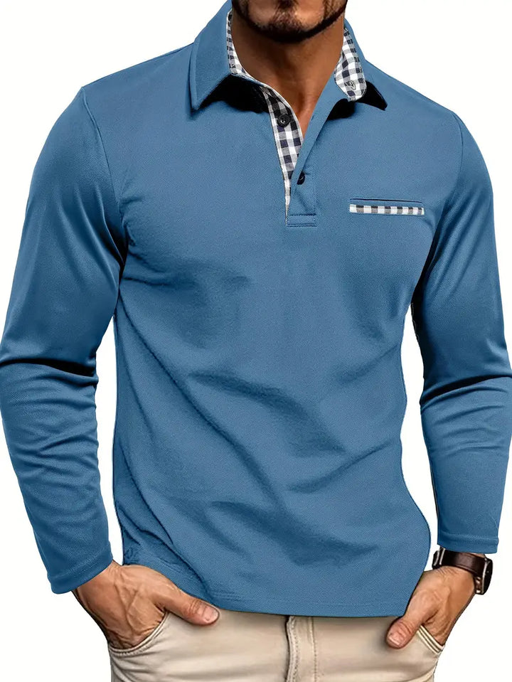 Dylan | Men’s Long Sleeve Casual Polo Shirt