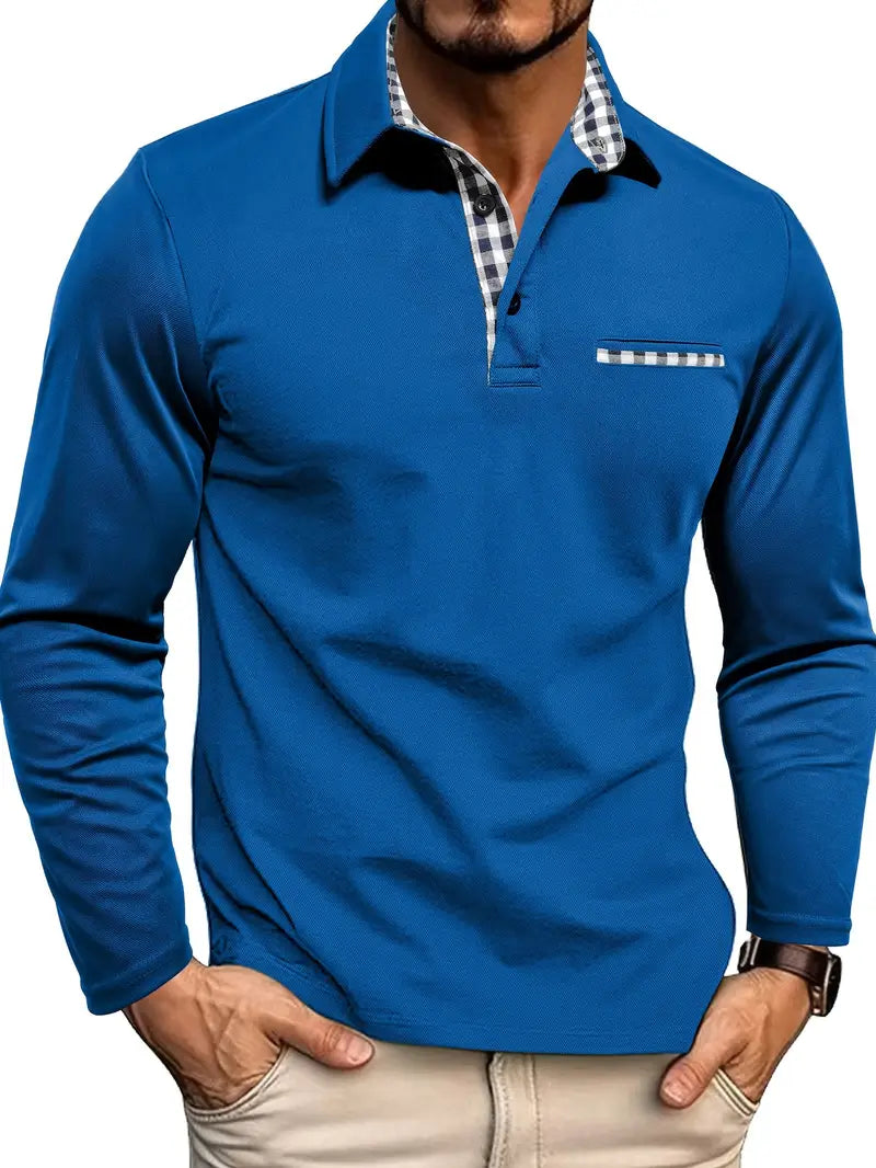 Dylan | Men’s Long Sleeve Casual Polo Shirt