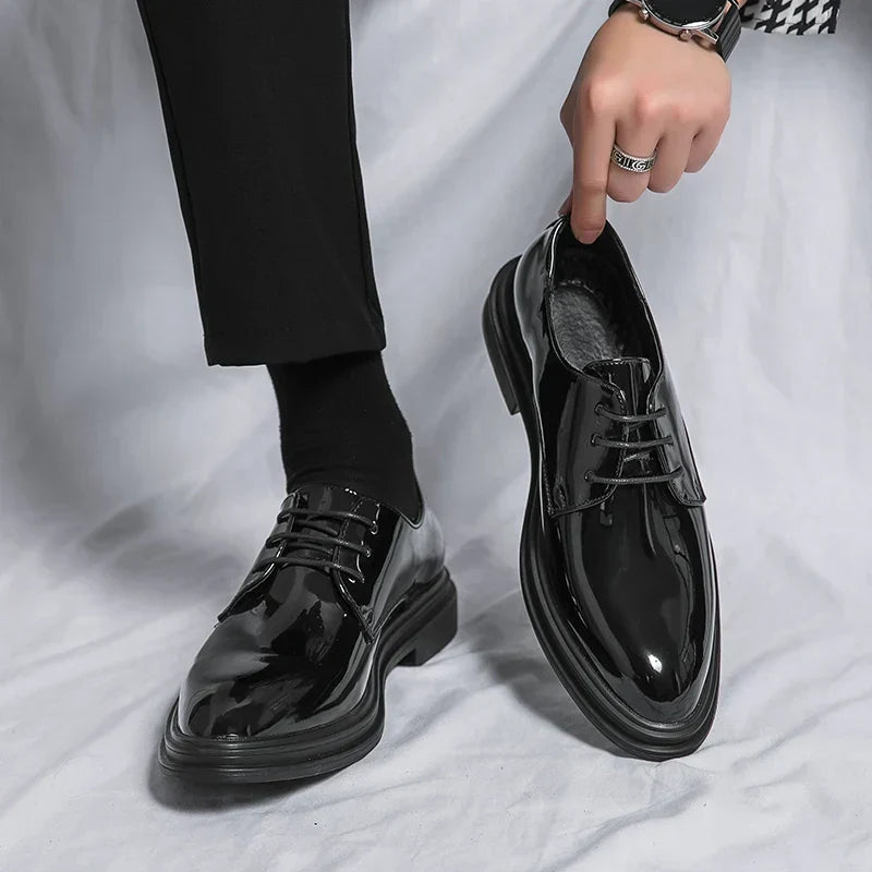 Carter | Men’s Patent Lace-Up Dress Shoes