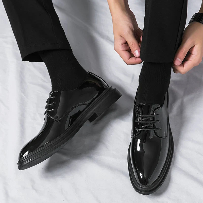 Carter | Men’s Patent Lace-Up Dress Shoes