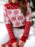 Lyra | Snowflake winter sweater women