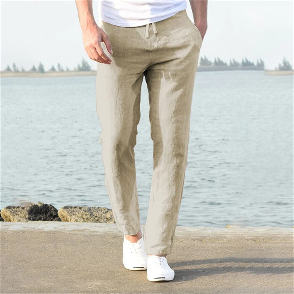 Orson | Breathable linen pants men