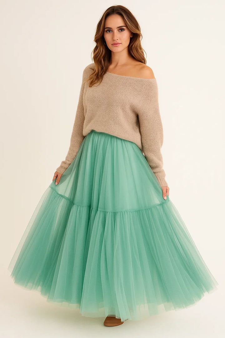 Bellamy | Layered Tulle Grace Maxi Skirt