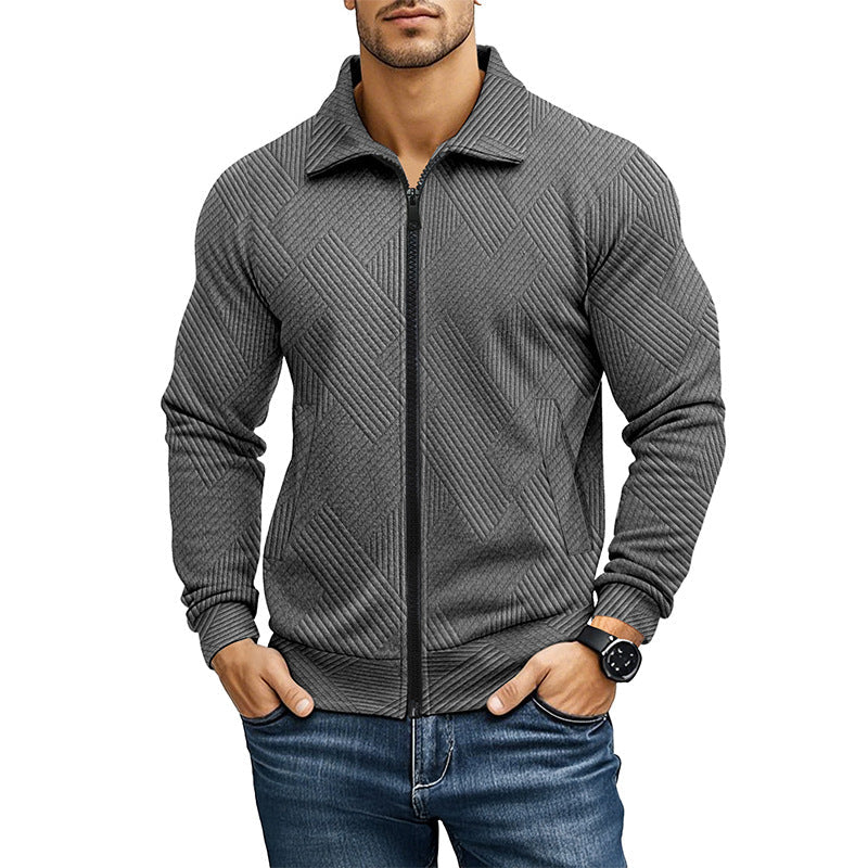 Alexis | Men's Ribbed Knit Zip Cardigan