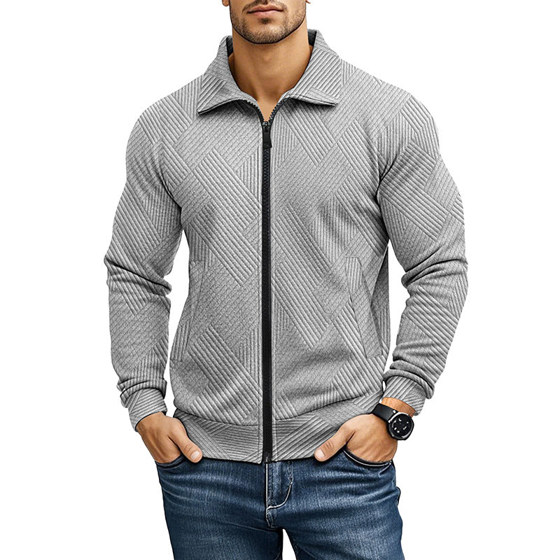 Alexis | Men's Ribbed Knit Zip Cardigan