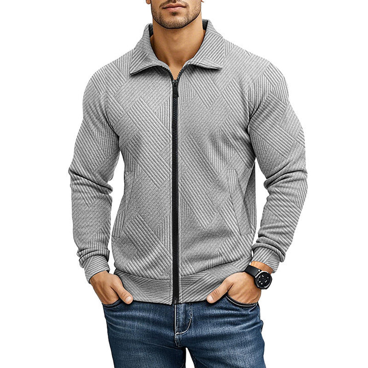 Alexis | Men's Ribbed Knit Zip Cardigan
