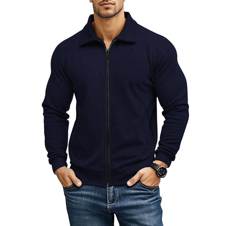 Alexis | Men's Ribbed Knit Zip Cardigan