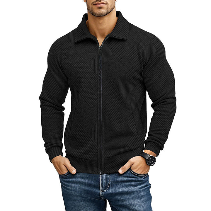 Alexis | Men's Ribbed Knit Zip Cardigan