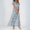 Audrey | V-Neck Floral Maxi Dress
