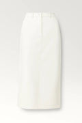 Ella | High Waist White Maxi Skirt