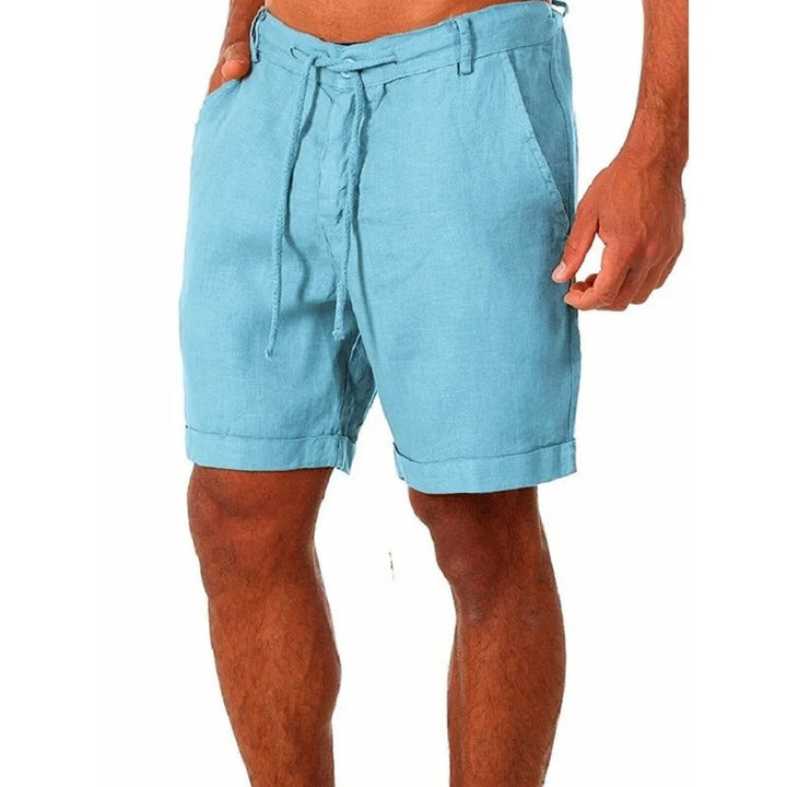 Ethan | Drawstring Linen Shorts