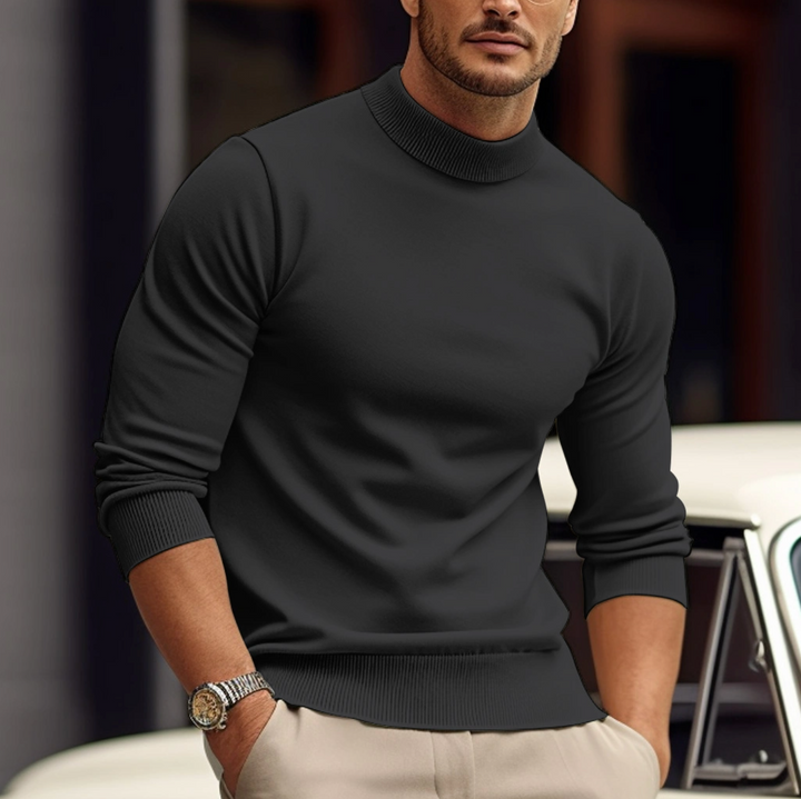 Holden | Essential Fine-Knit Mock Neck Sweater