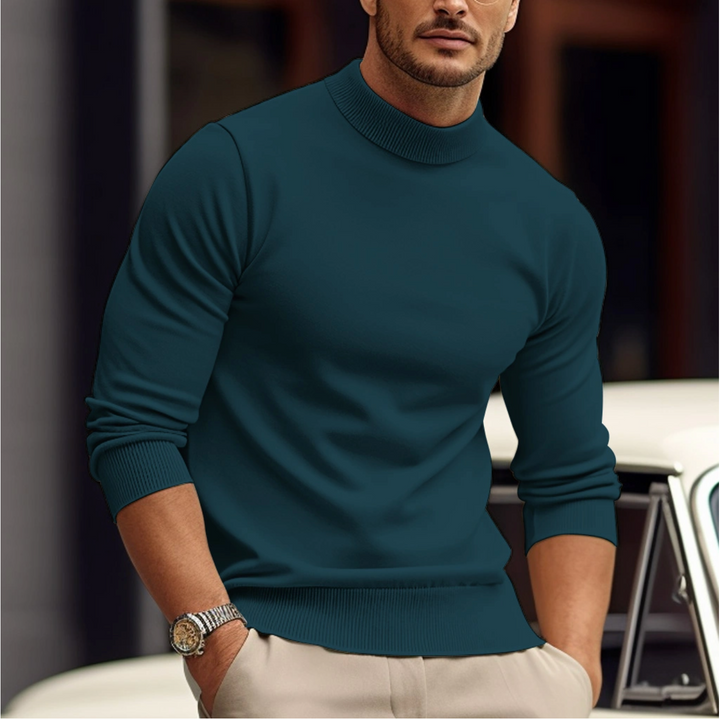 Holden | Essential Fine-Knit Mock Neck Sweater