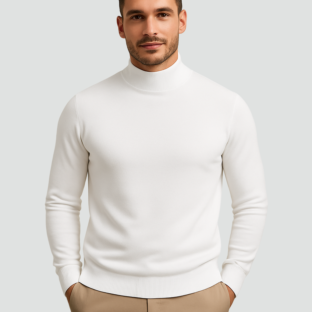 Holden | Essential Fine-Knit Mock Neck Sweater