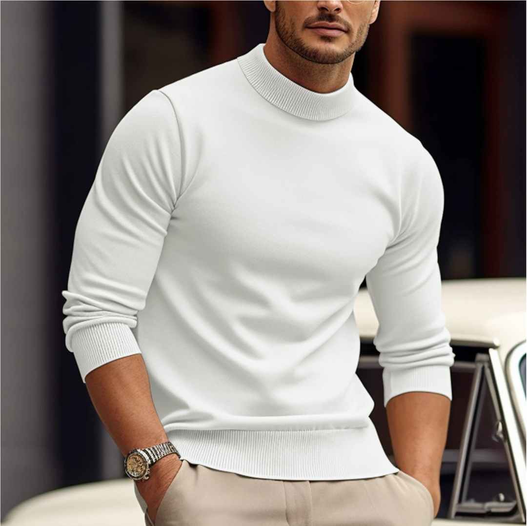 Holden | Essential Fine-Knit Mock Neck Sweater