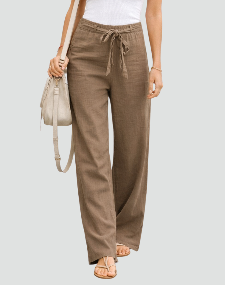 Madison | Wide Leg Linen Pants for Women