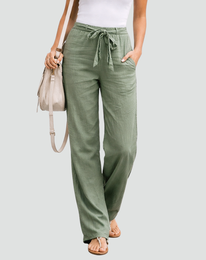 Madison | Wide Leg Linen Pants for Women