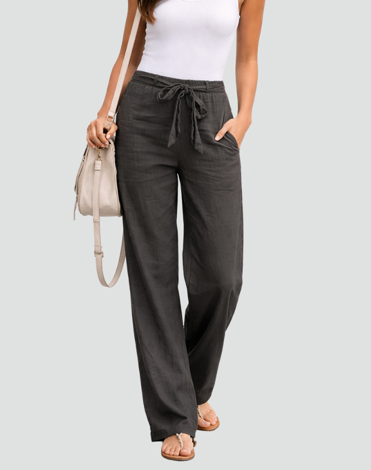 Madison | Wide Leg Linen Pants for Women