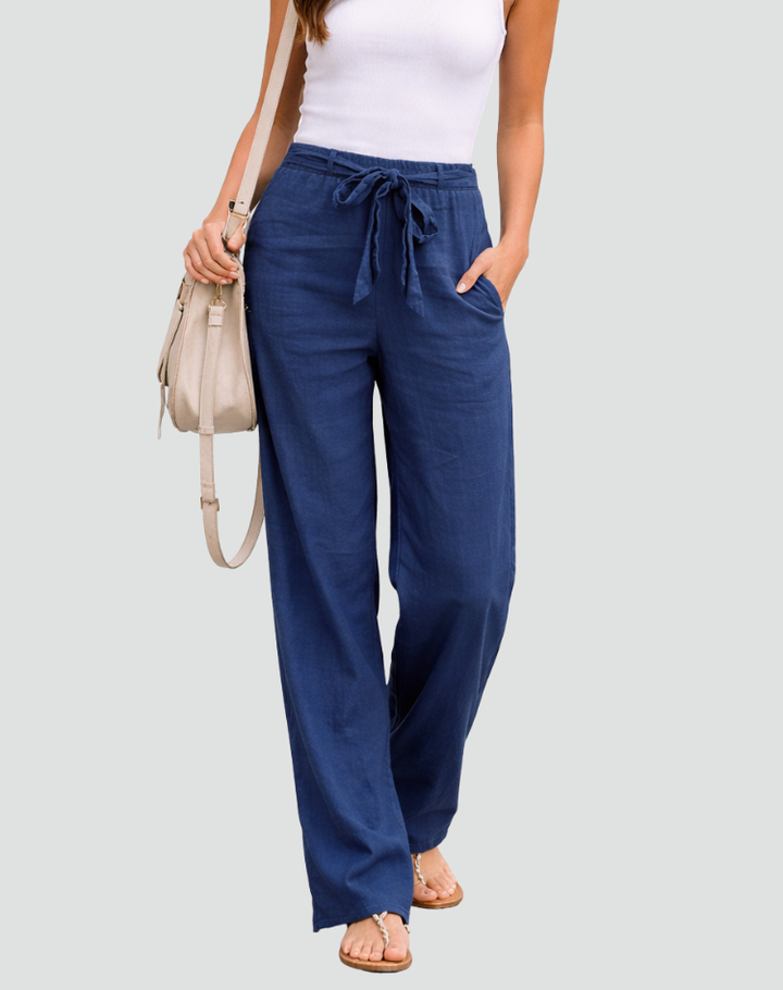 Madison | Wide Leg Linen Pants for Women