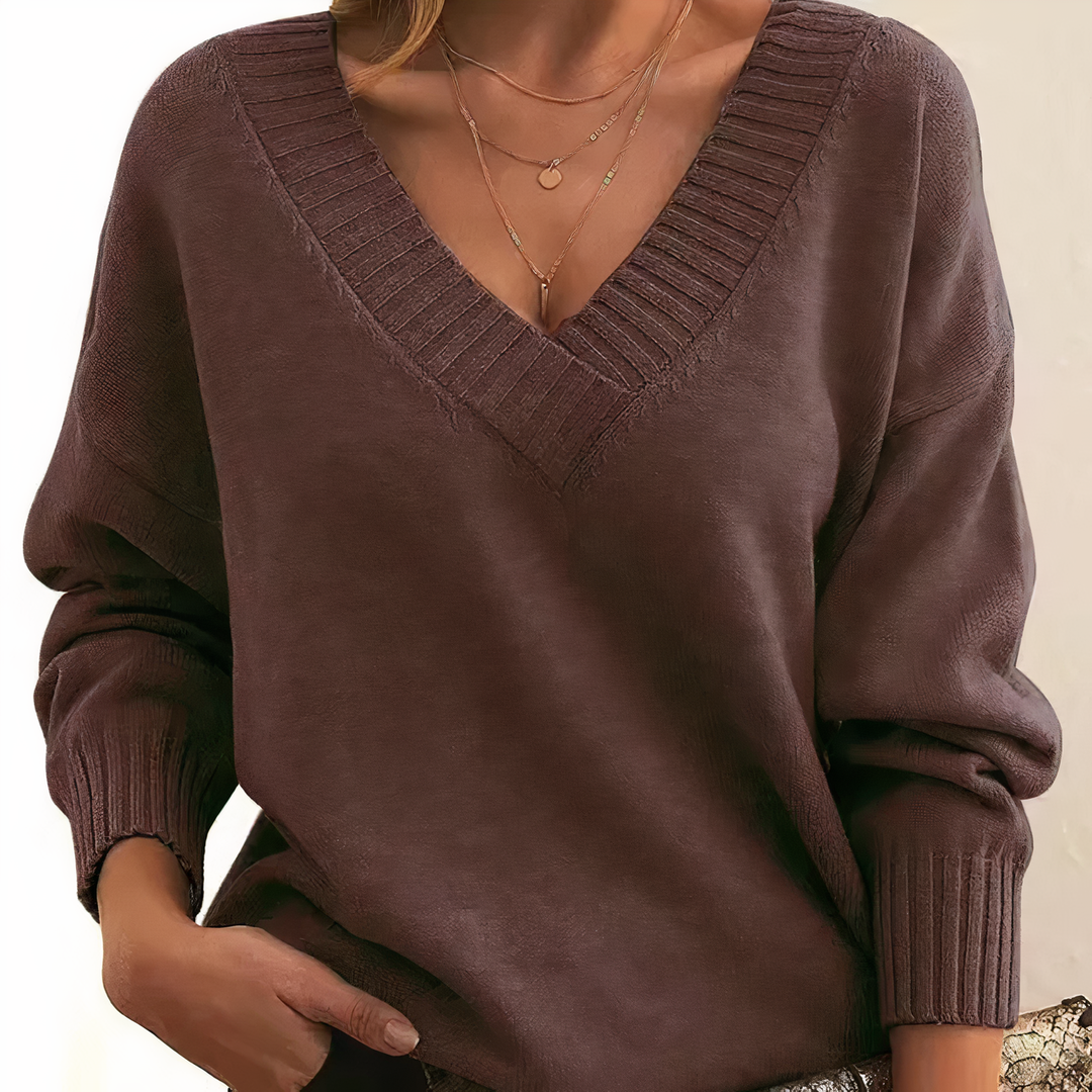 Marlowe | Cozy V-Neck Knit Pullover