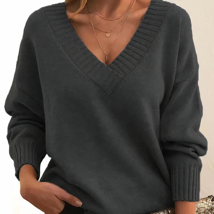 Marlowe | Cozy V-Neck Knit Pullover