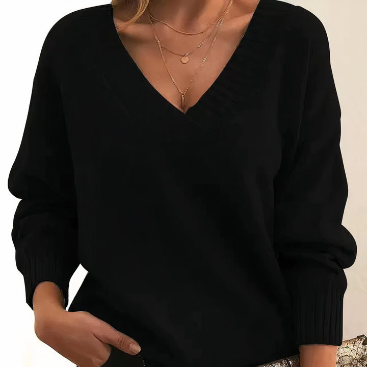 Marlowe | Cozy V-Neck Knit Pullover