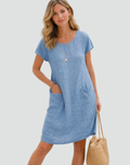 Grace | Linen Summer Dress with Pockets