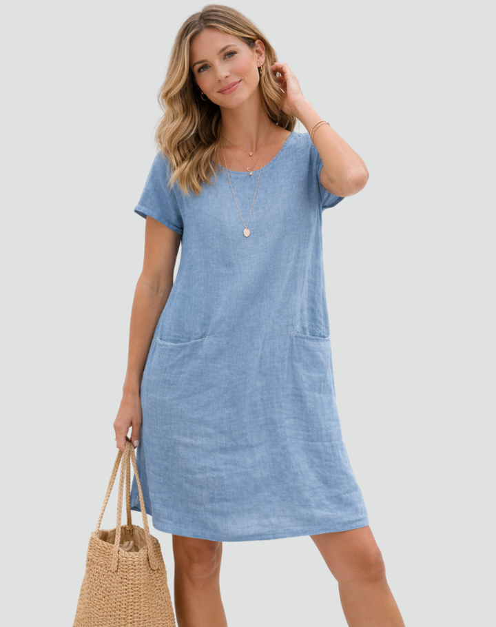 Grace | Linen Summer Dress with Pockets