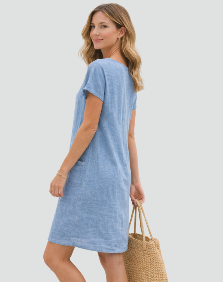 Grace | Linen Summer Dress with Pockets