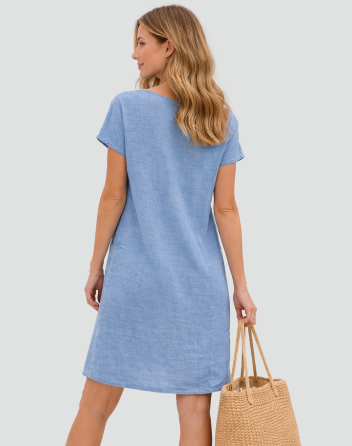 Grace | Linen Summer Dress with Pockets