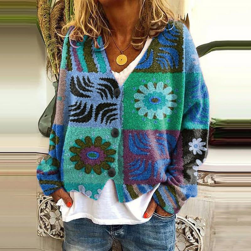 Paisley | Floral Patchwork Cozy Cardigan