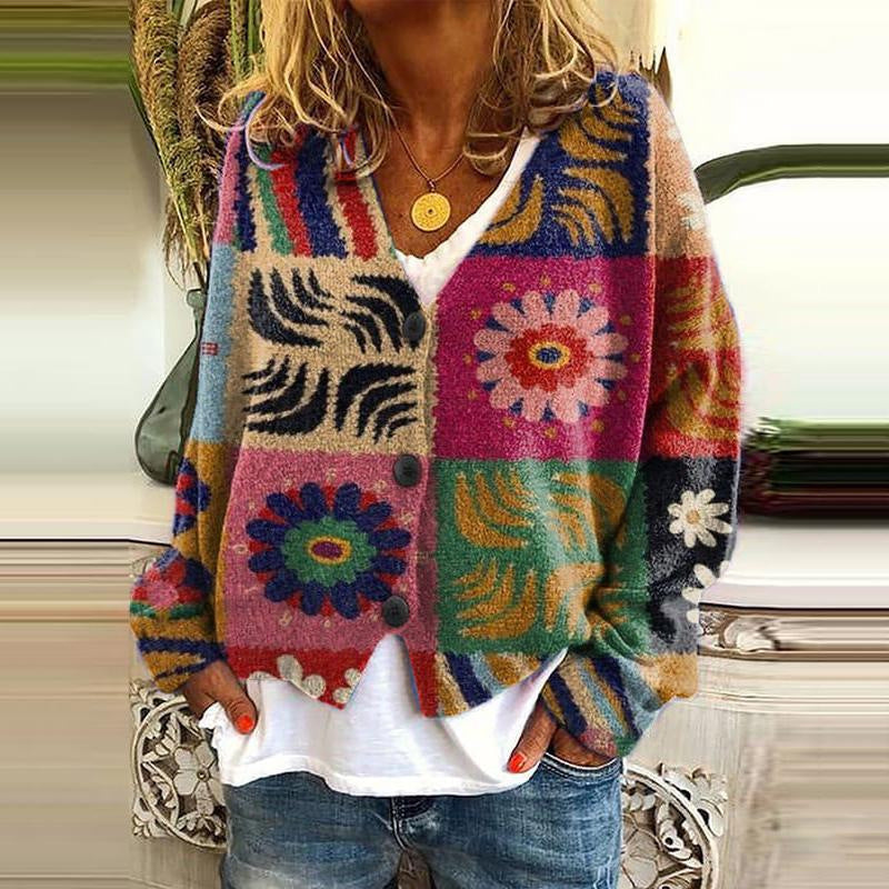 Paisley | Floral Patchwork Cozy Cardigan