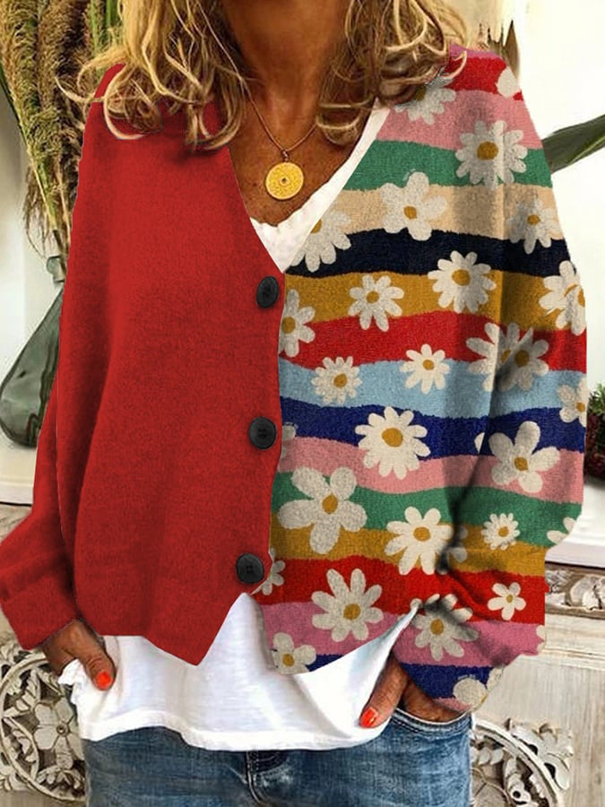 Paisley | Floral Patchwork Cozy Cardigan