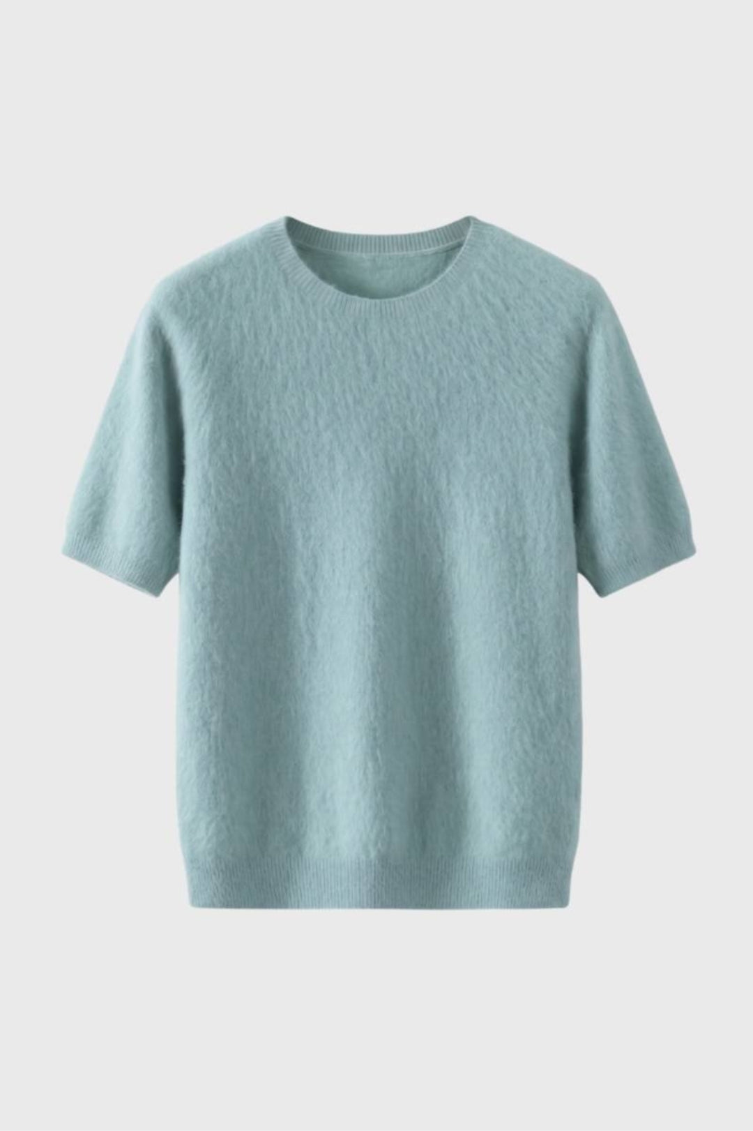 Men’s Fine Knit Crewneck Tee | Lightweight Short Sleeve | Casual Pullover Top