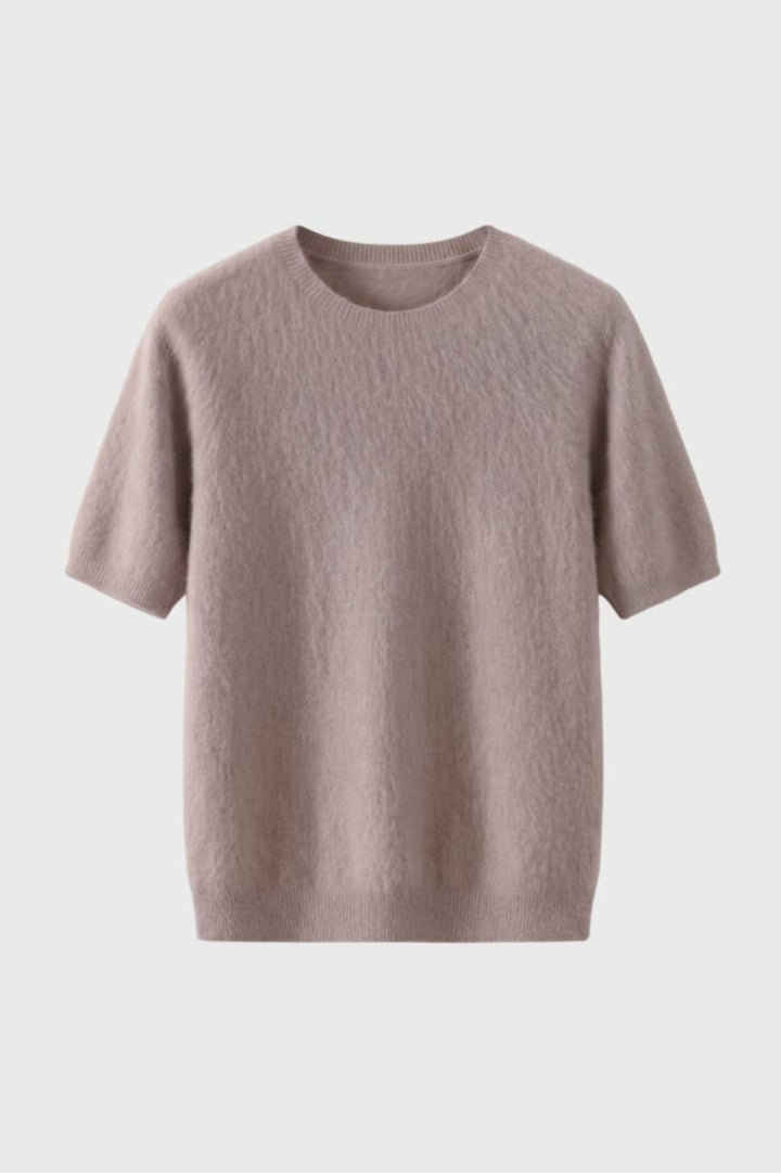 Men’s Fine Knit Crewneck Tee | Lightweight Short Sleeve | Casual Pullover Top