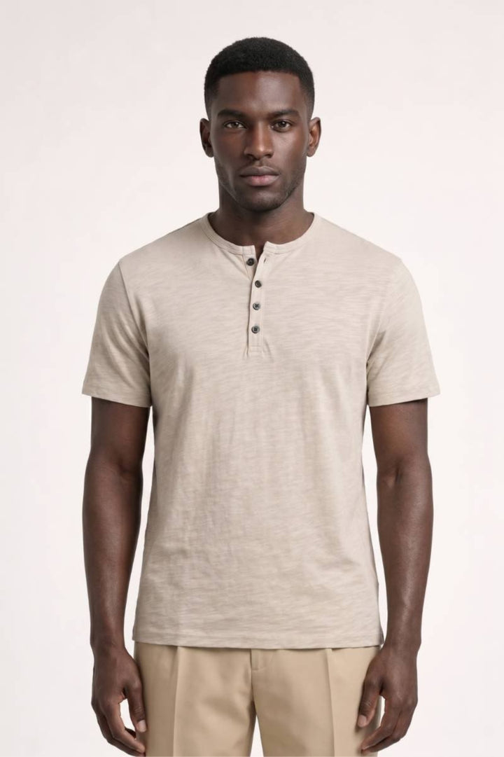 Tyler | Relaxed Henley T-Shirt-EMMERI
