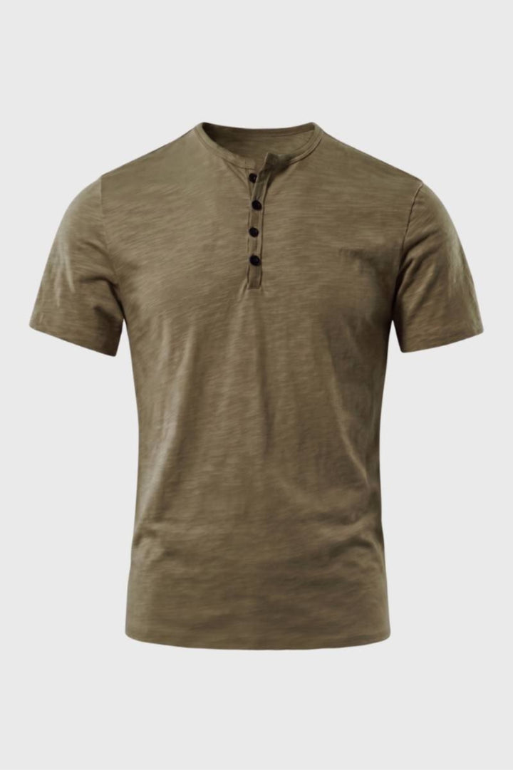 Tyler | Relaxed Henley T-Shirt-EMMERI