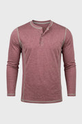 Ethan | Long Sleeve Henley Shirt