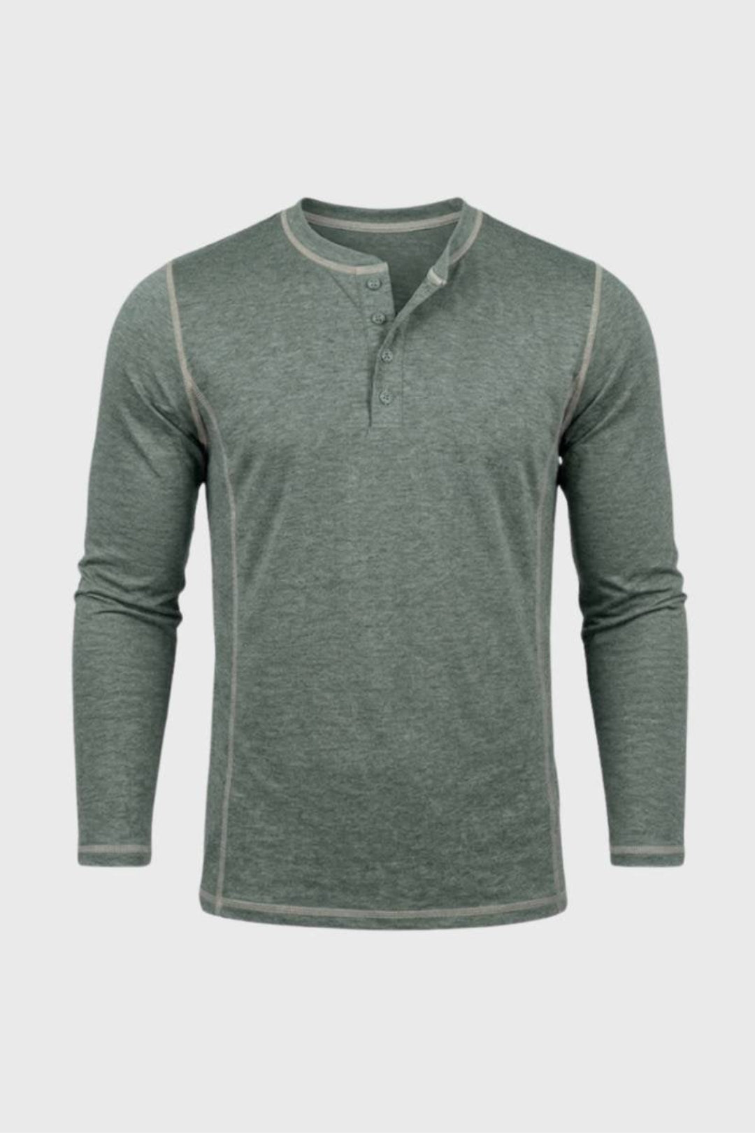 Ethan | Long Sleeve Henley Shirt-EMMERI