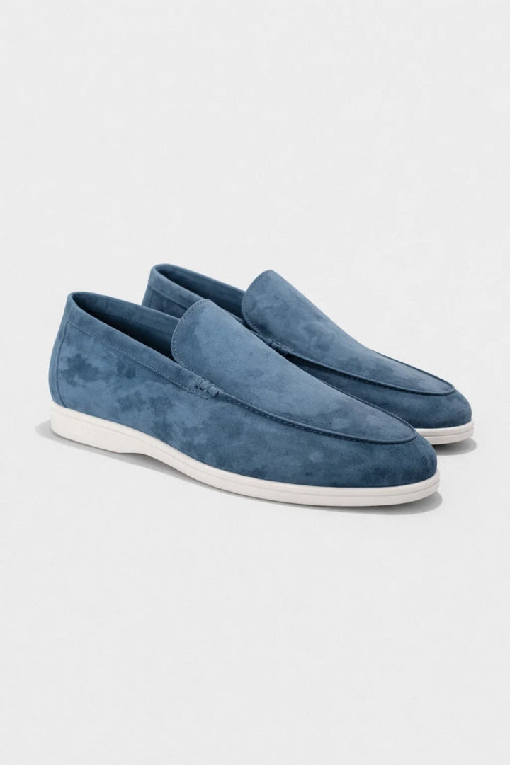 James Blue Slip-On Loafers