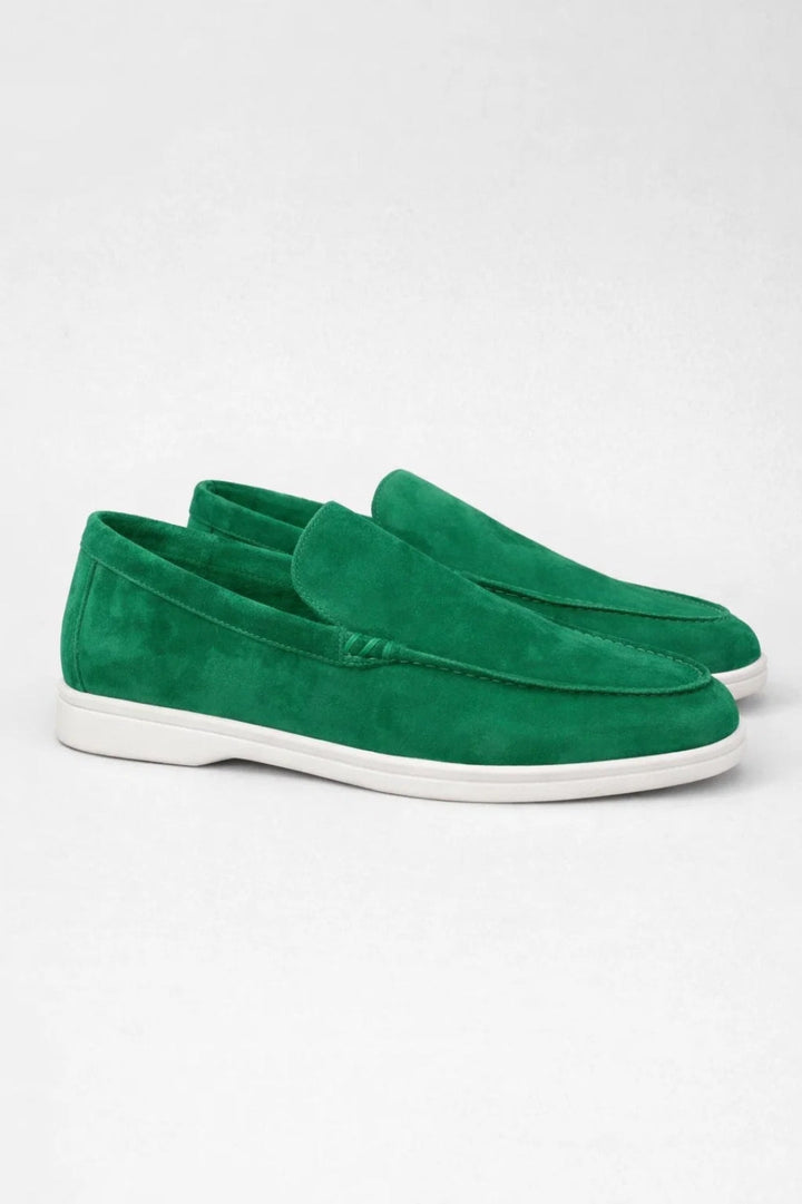 James Blue Slip-On Loafers