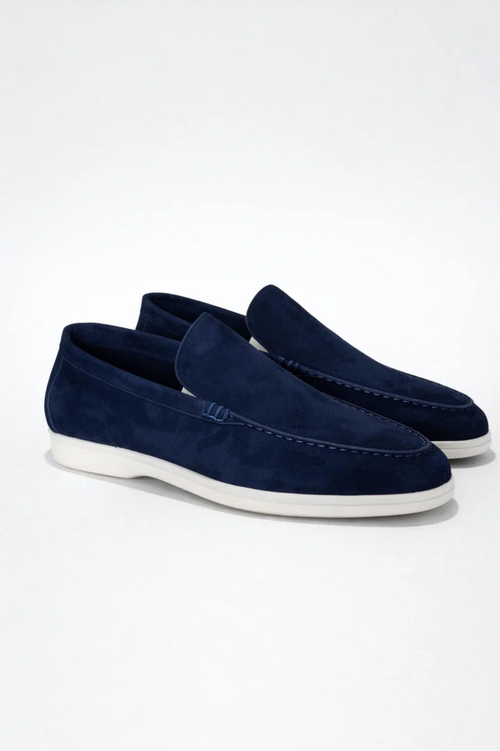 James Blue Slip-On Loafers