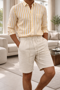Mason | Drawstring Linen Shorts