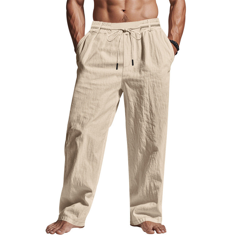 Kendrick | Linen drawstring pants men