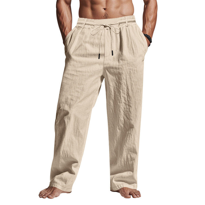 Kendrick | Linen drawstring pants men
